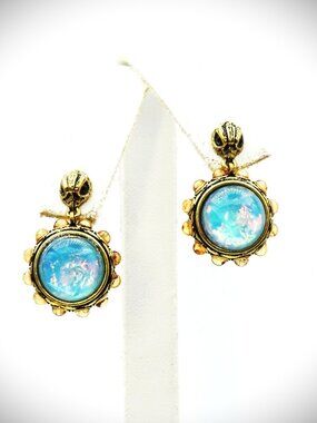 KURT GEIGER LONDON Eagle Motif Resin Stone Drop Earrings